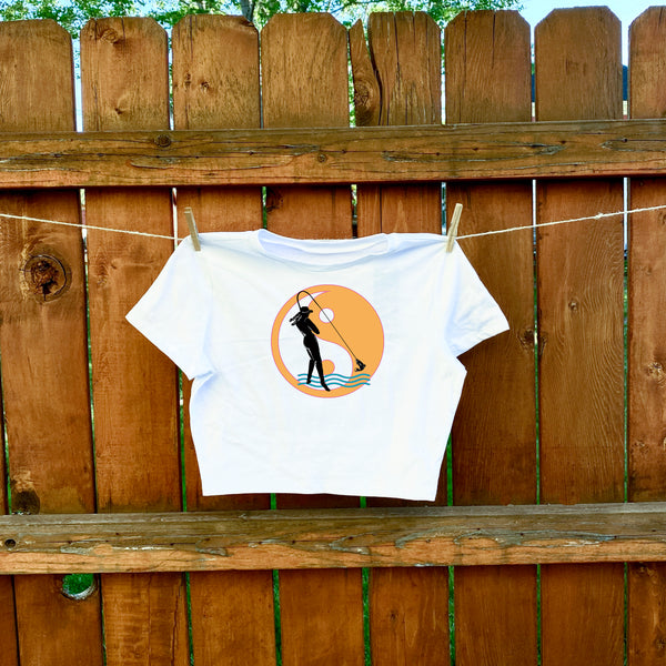 Yin Yang Fly Gal Crop Top