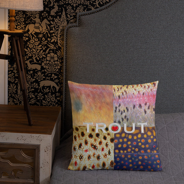Trout Skins Premium Pillow