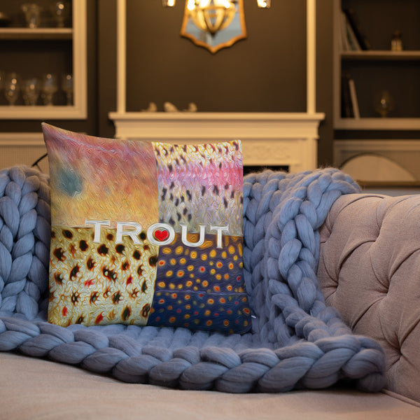Trout Skins Premium Pillow