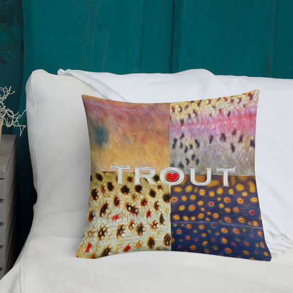 Trout Skins Premium Pillow