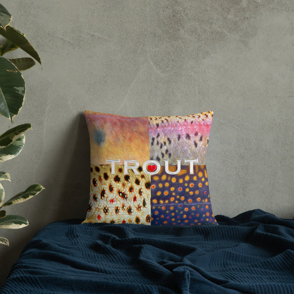 Trout Skins Premium Pillow