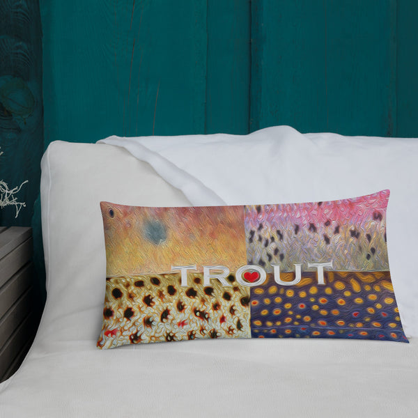 Trout Skins Premium Pillow