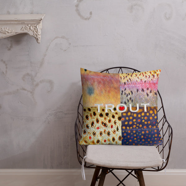 Trout Skins Premium Pillow
