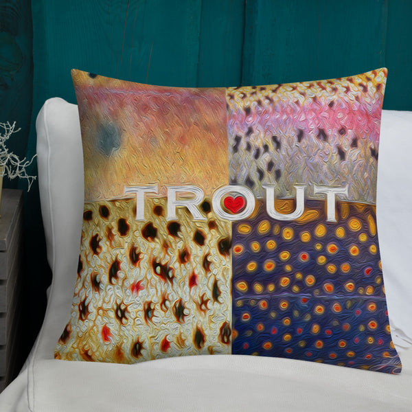 Trout Skins Premium Pillow