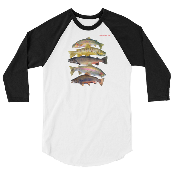 Trout Grand Slam 3/4 sleeve raglan shirt