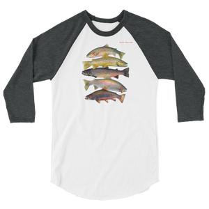 Trout Grand Slam 3/4 sleeve raglan shirt