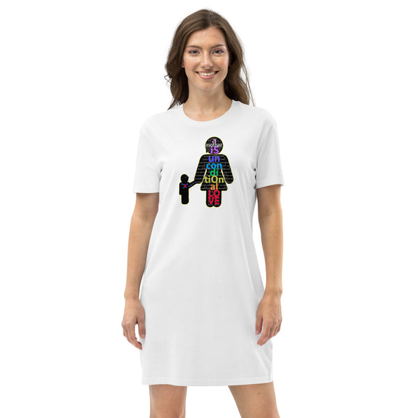 Organic cotton t-shirt dress. Unconditional love.