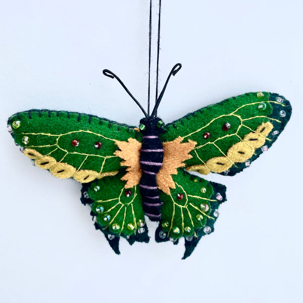 Trout, Bass, Salmon and Butterflies Handmade Ornaments