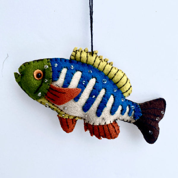 Trout, Bass and Butterflies Handmade Ornaments