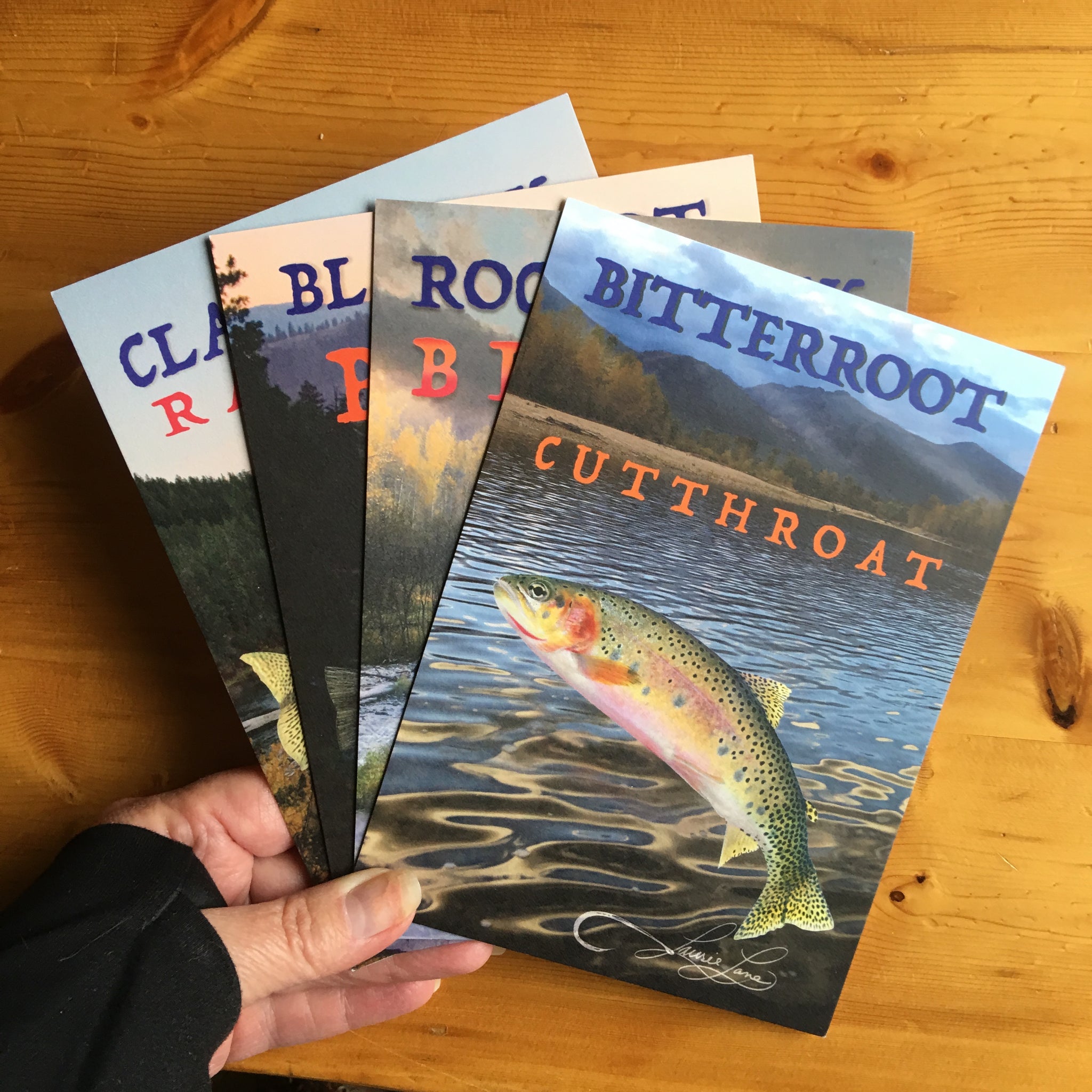 Montana's Four Rivers & Trout 5x7 art prints