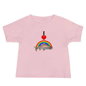 I heart rainbow trout and babies!